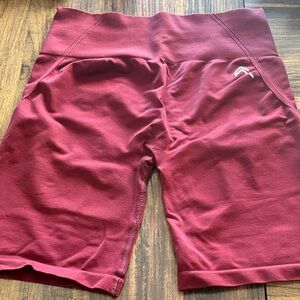 Effortless Seamless Cycling Shorts | Rosewood (printed logo)